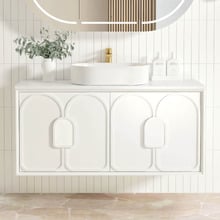 Laguna MKII 1200mm Wall Hung Single Vanity with Solid Surface Countertop